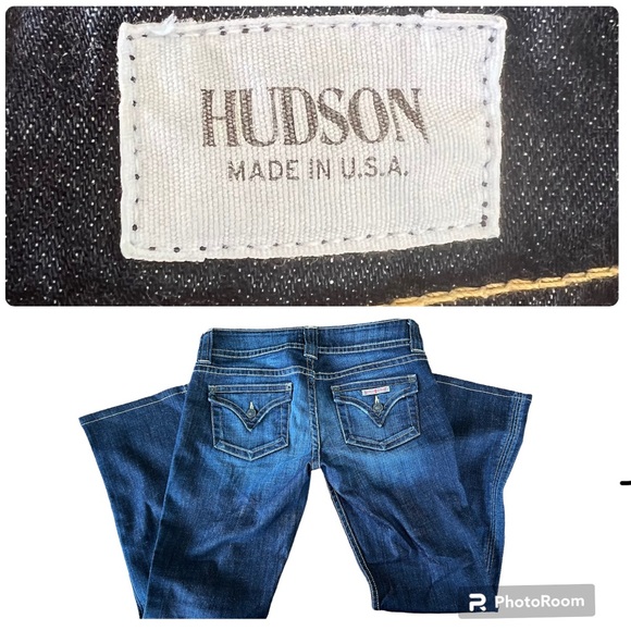 Hudson Women's Jeans Signature Petite Bootcut Made in USA Elm Denim Size 28 - Picture 5 of 15